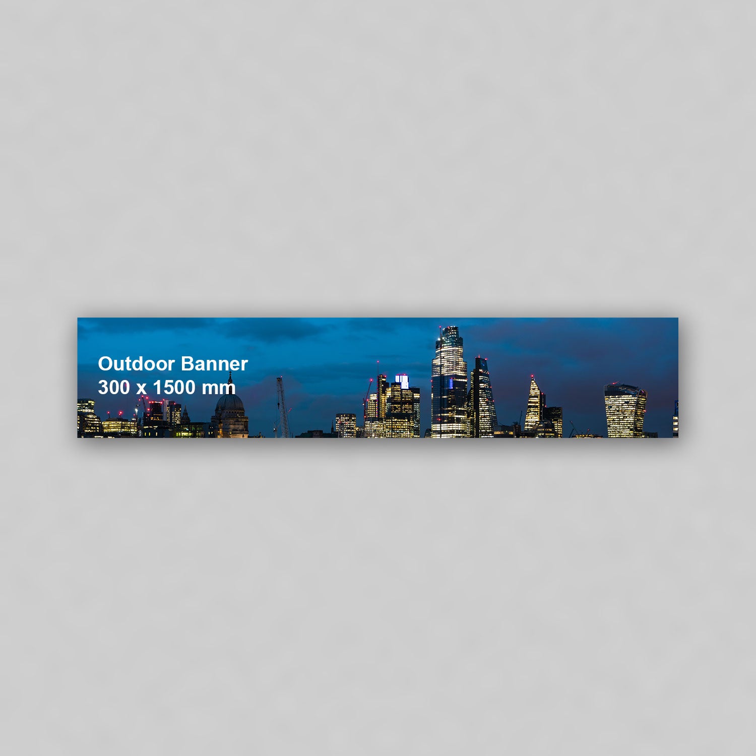 Outdoor Banner - 300 x 1500 mm Horizontal