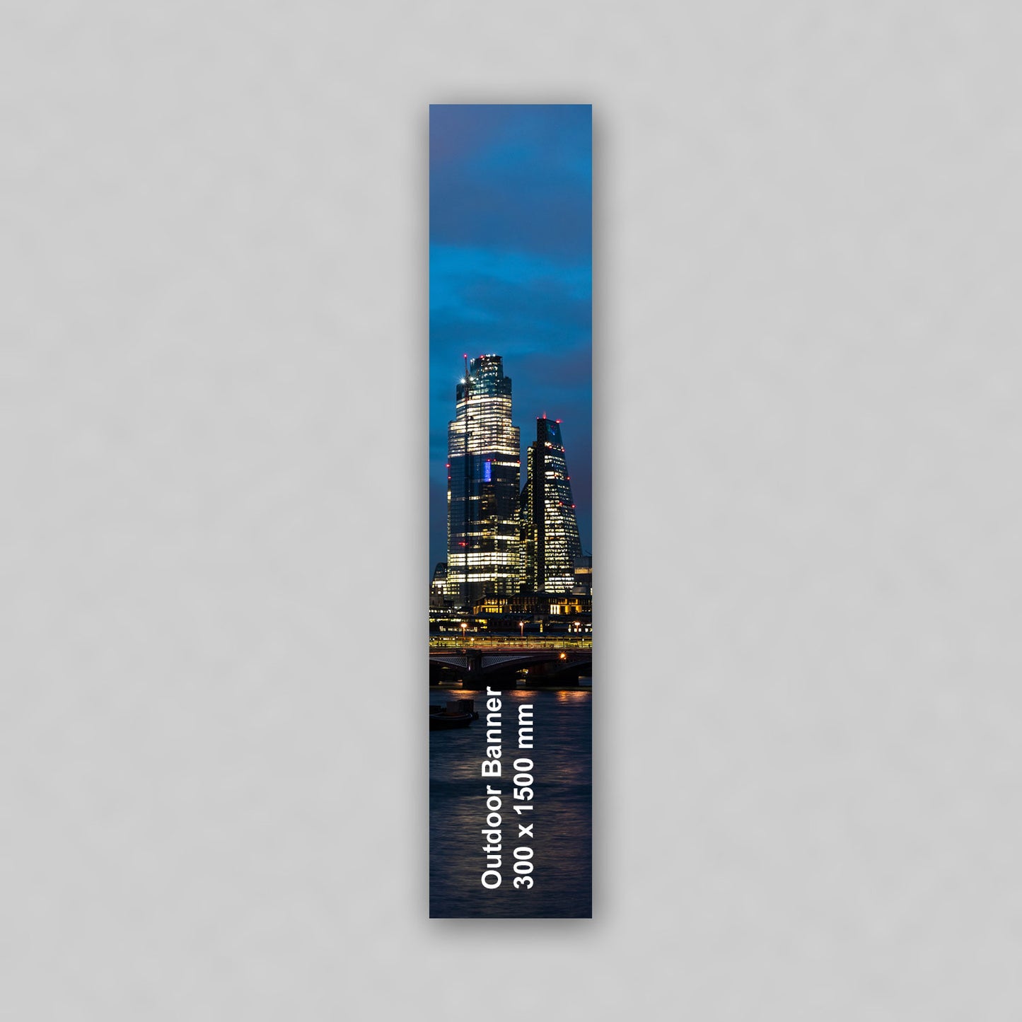 Outdoor Banner - 300 x 1500 mm Vertical