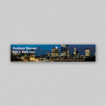 Outdoor Banner - 600 x 3000 mm Horizontal