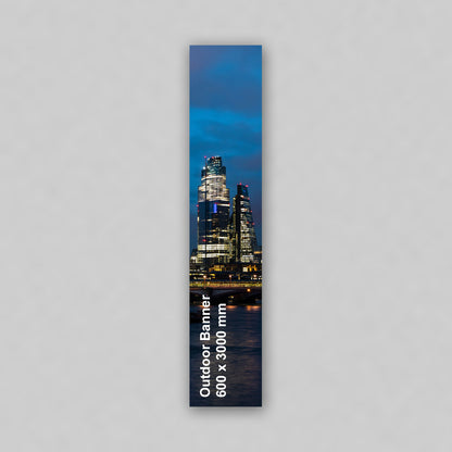 Outdoor Banner - 600 x 3000 mm Vertical