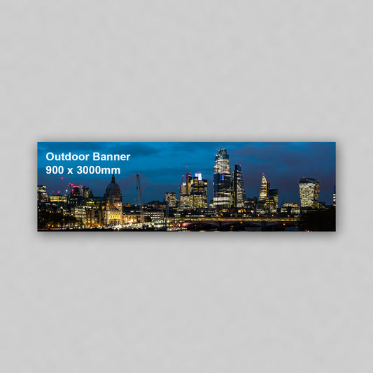 Outdoor Banner - 900 x 3000 mm Horizontal